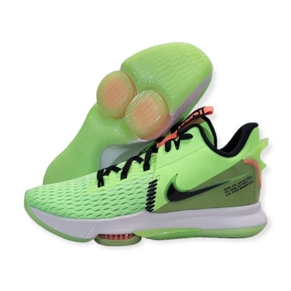 Nike Lebron Witness V Men's Basketball Sneaker Shoe Limited Green CQ9380-300 - Picture 2 of 14